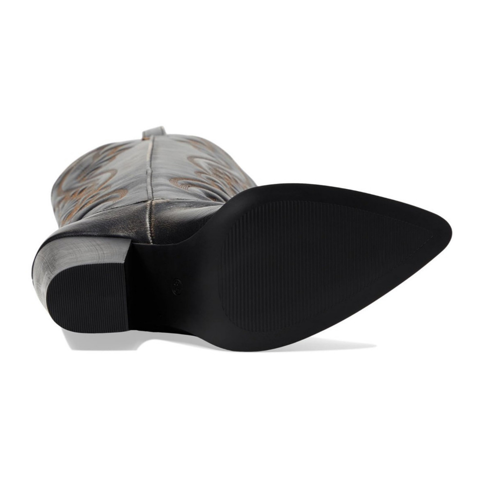 Steve Madden Lasso Western Leather High Boot Womens Size 9 Brown Distressed - Picture 5 of 10